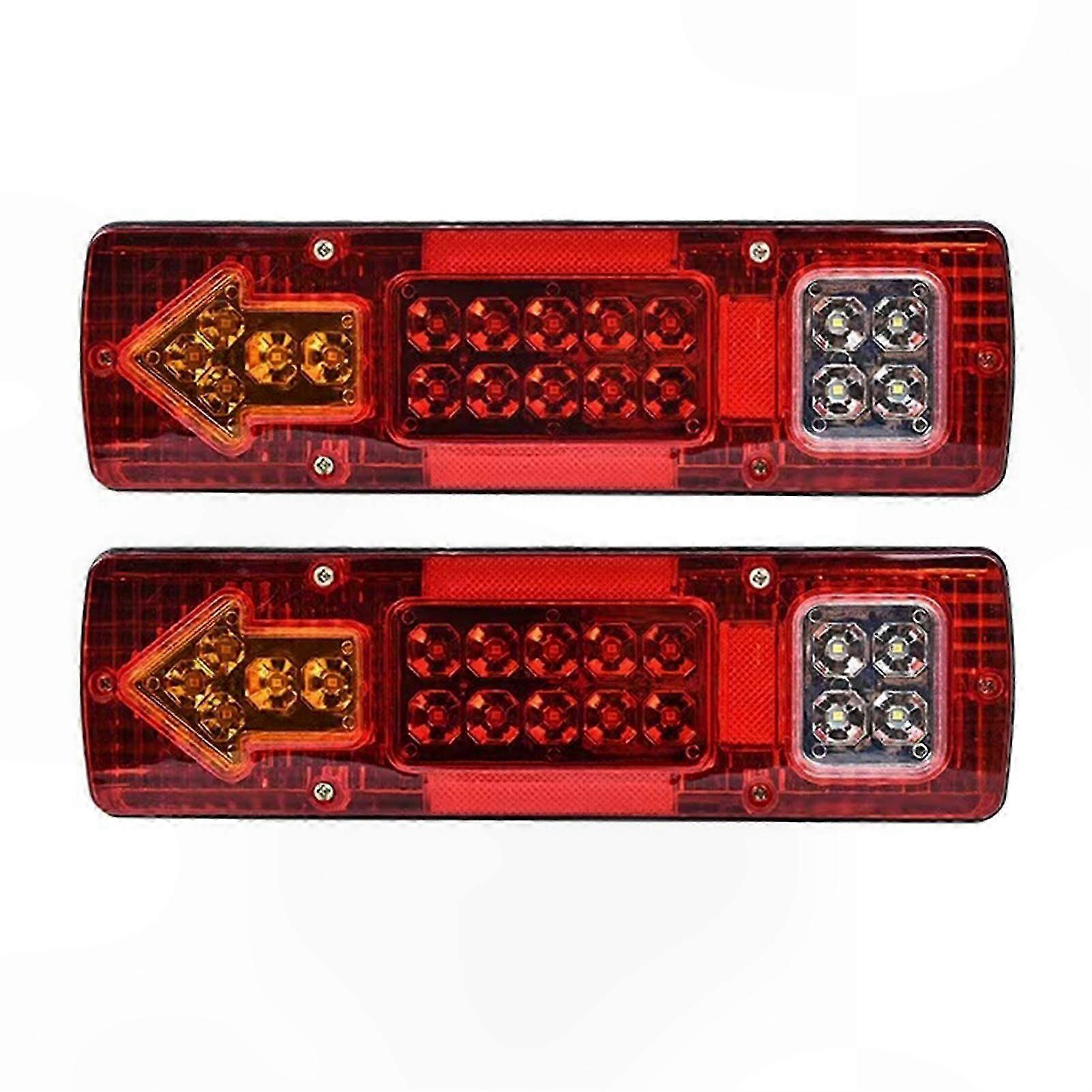 Rectangle LED Tail Lights for Truck and Trailer with Easy Installation