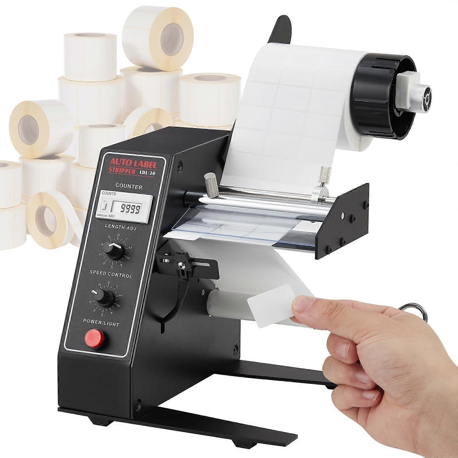 Automatic Label Dispenser with Counter, Electric Applicator for 0.125.9in Labels, Adjustable Speed