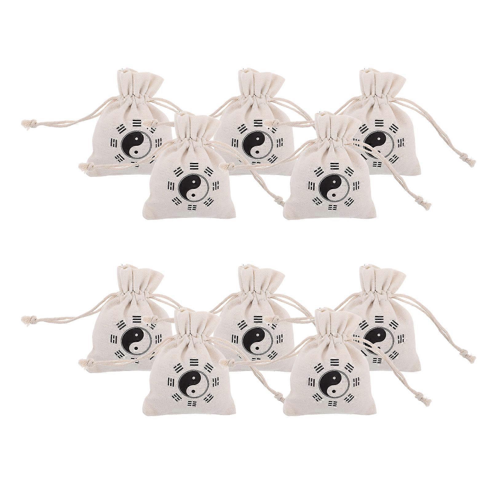 20Pcs Jump Rope Drawstring Bag for Storage Linen Durable Pouches