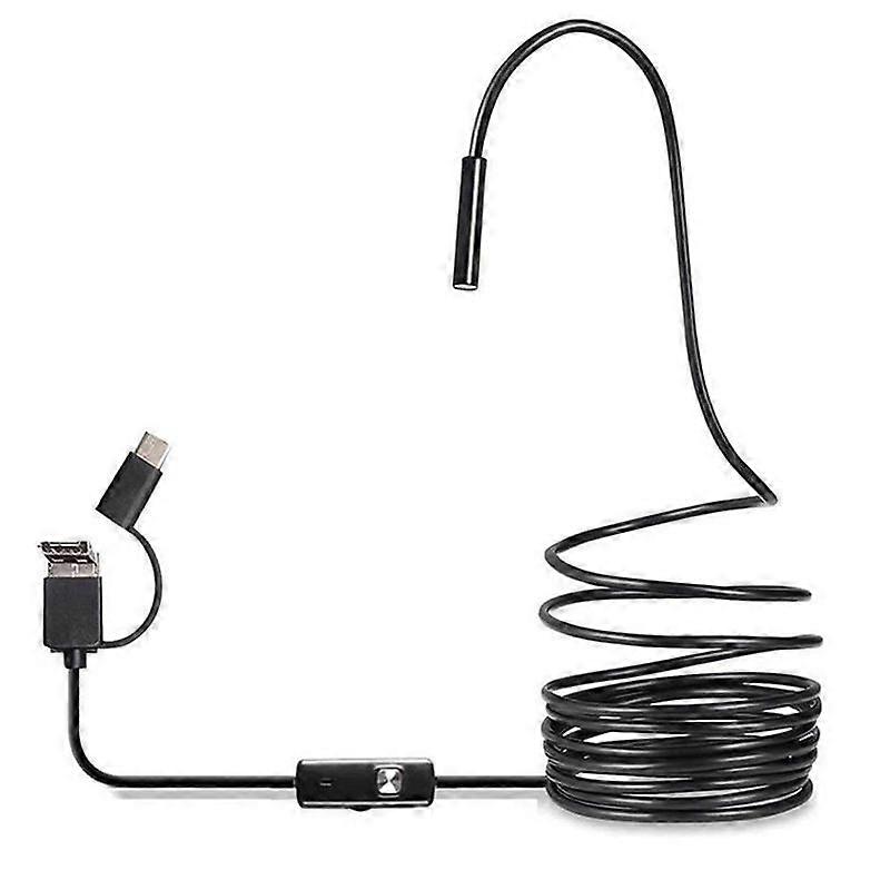 USB Endoscope Type C Borescope for OTG Android Phone 7mm Inspection Snake Camera,3.5M Soft Cable
