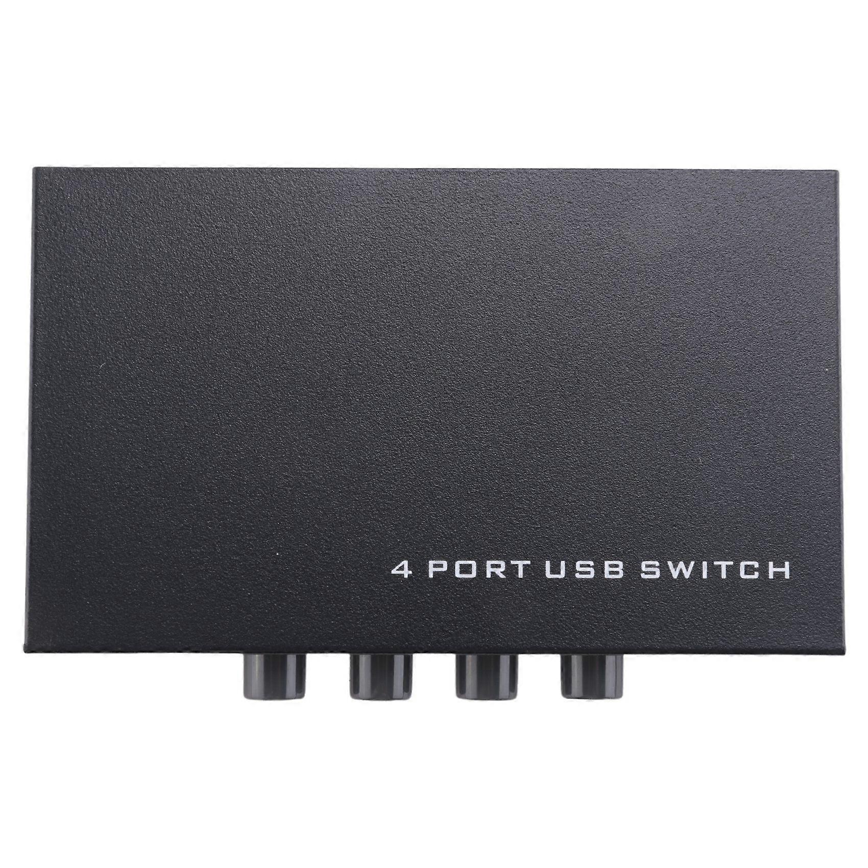 Newest Mini 4 Ports USB Printer Scanner Sharing Share Switch Splitter Box Hub