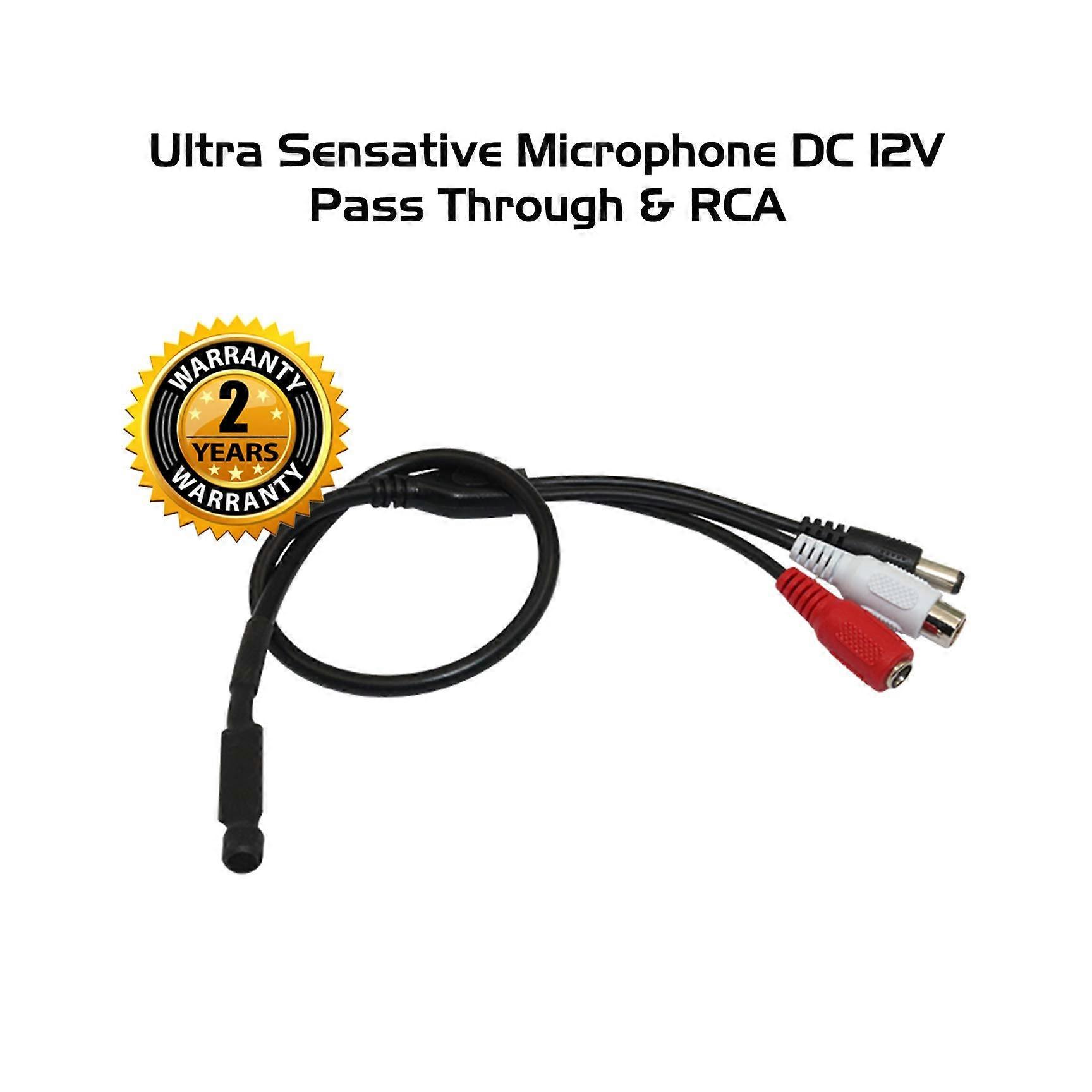 Ultra Sensitive CCTV Microphone DC 9V12V for MIC 2 Security Camera Audio Pickup