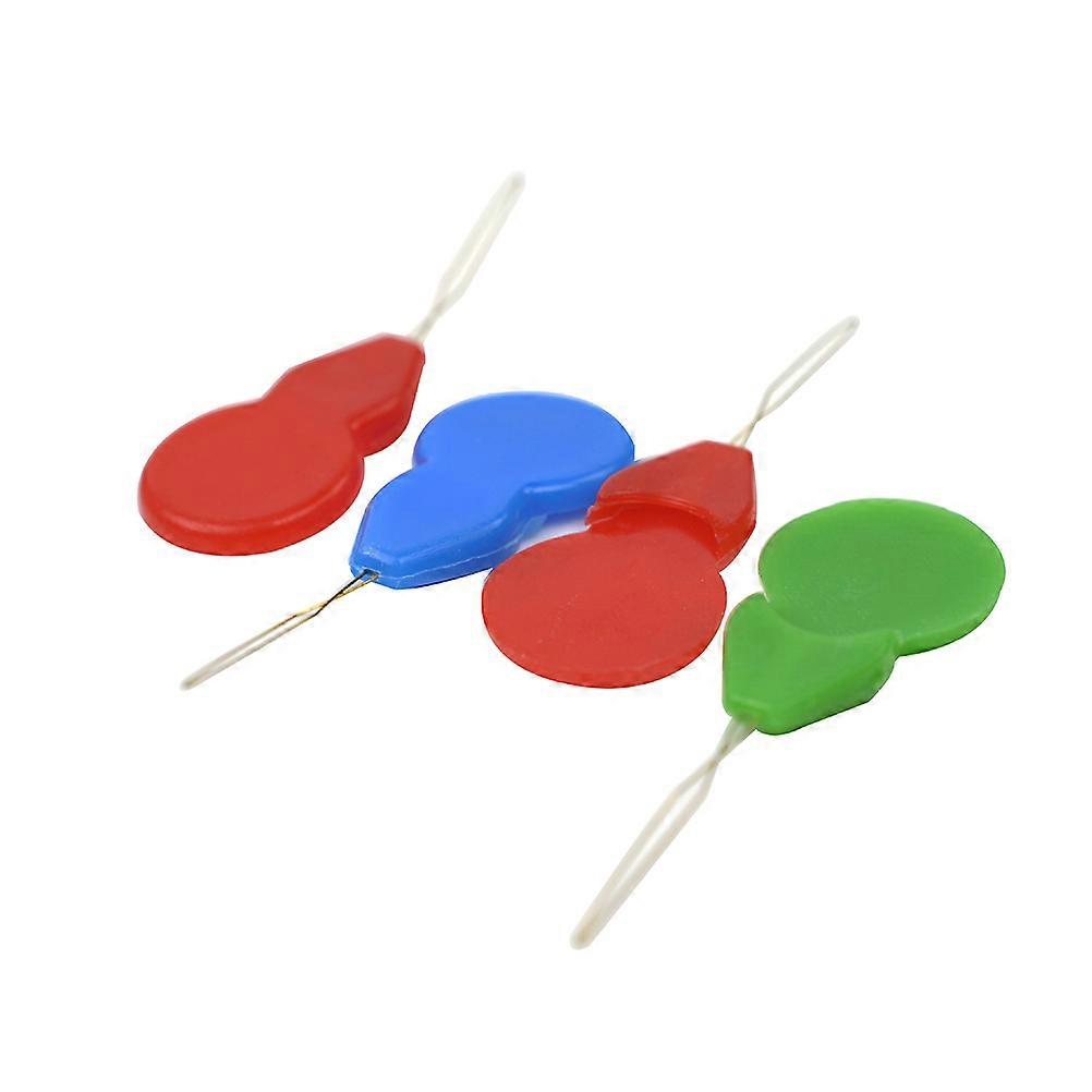 Needle Threader Stitch Plastic Needle Threader Loop for Sewing 50Pcs Random Color
