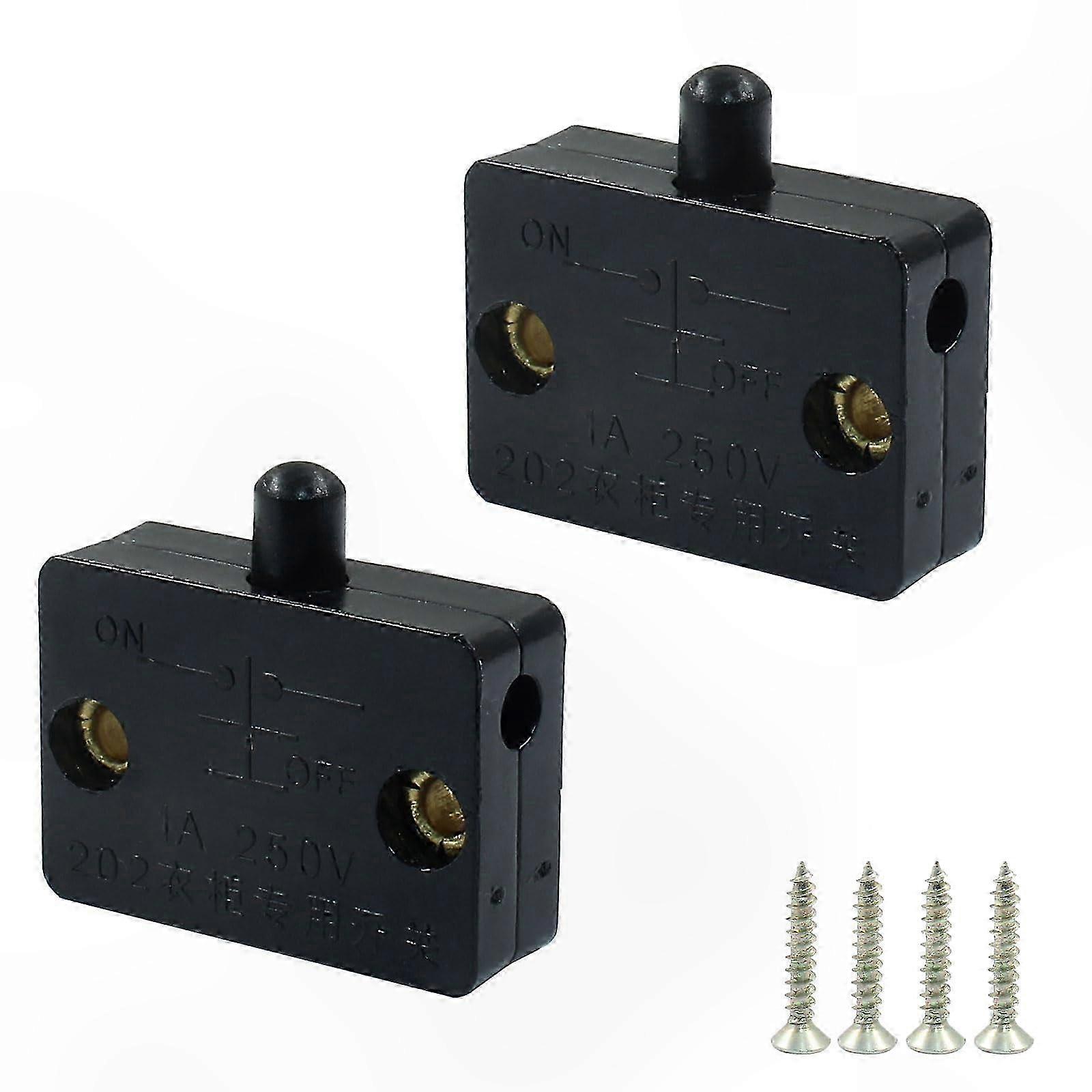 2-Pack Touch Sensor Light Switch for Cabinets, 12V 24V Automatic Closet and Pantry Lighting Solution