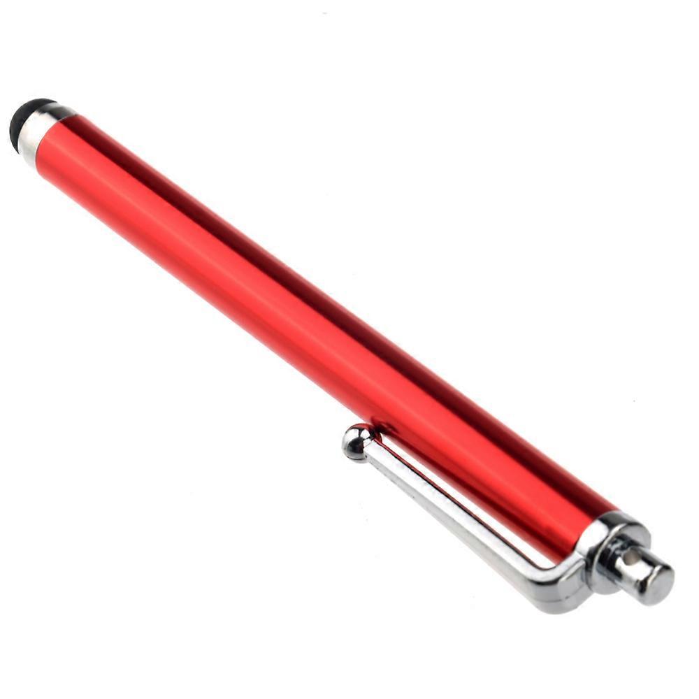 Red Stylus Touch Pen with Rubberized Tip for 2Pcs Use