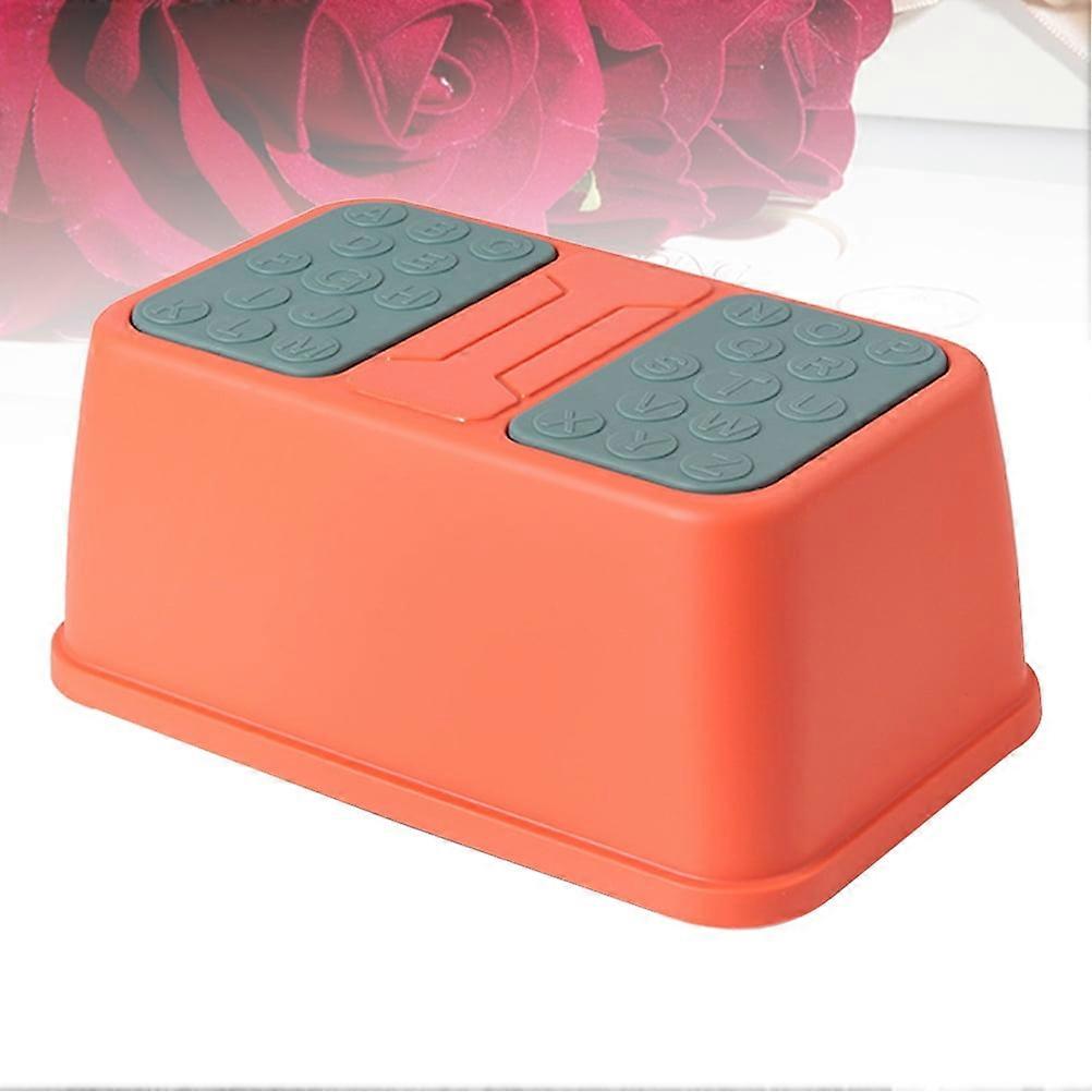 1Pc Red Plastic Step Stool Designed for Stability and Safety during Use