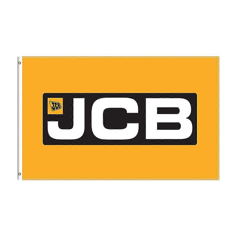 3x5 Ft Jcb Flag Polyester Printed Tractor Banner For Decor