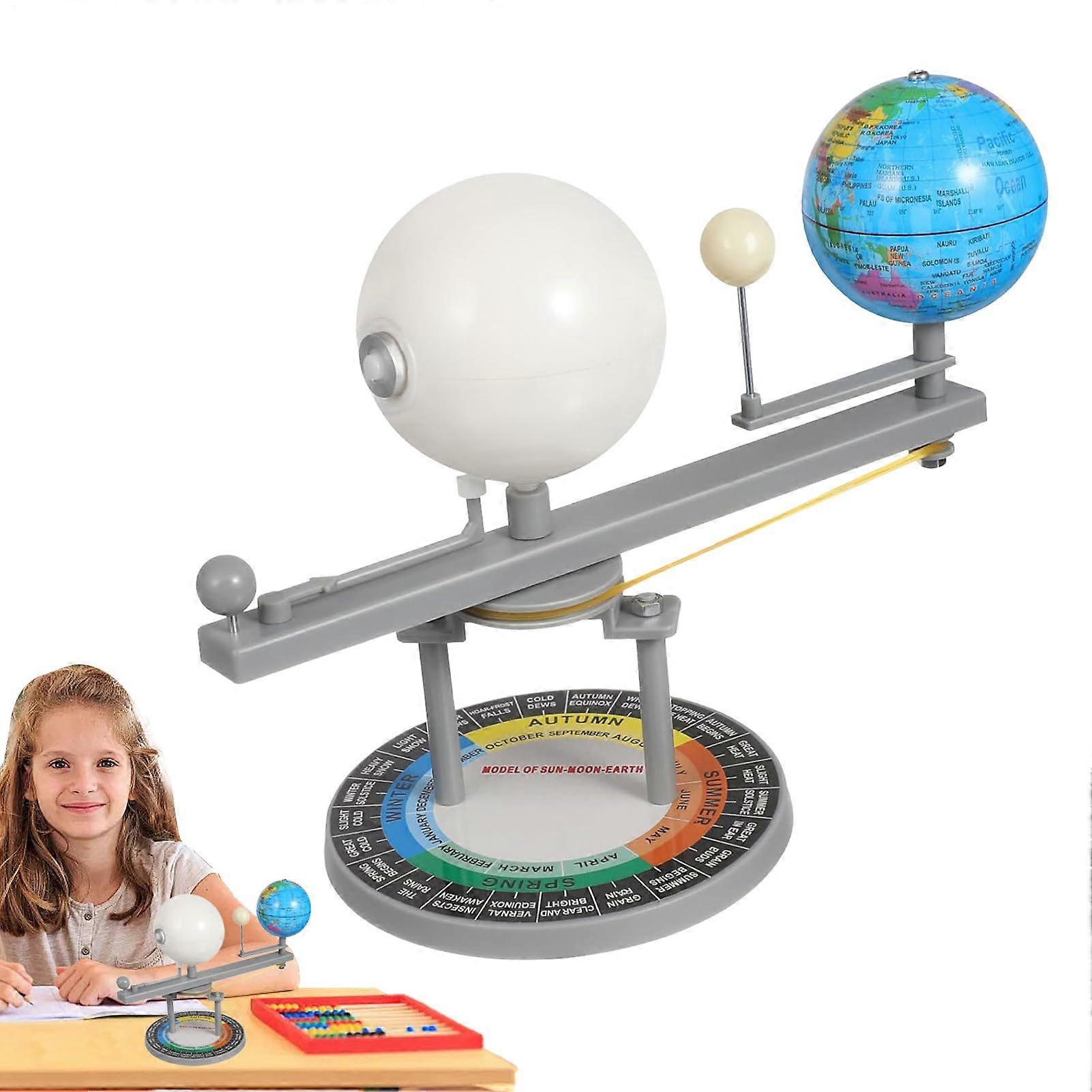 Solar System Model with Sun Earth Moon Orbit, Interactive Astronomy Learning Kit for Classroom