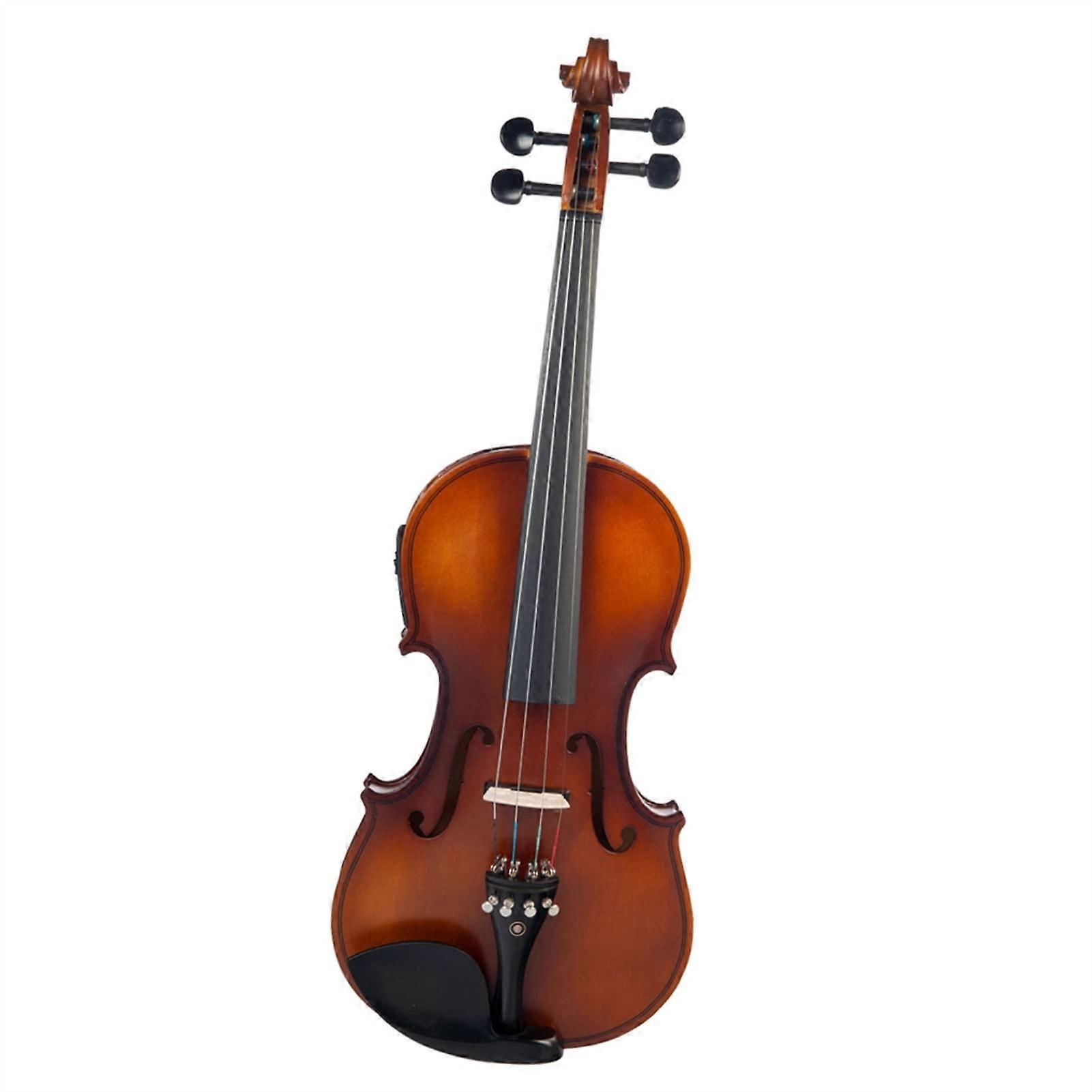 4/4 Full Size Electric Violin with Builtin EQ Control, Case and Bow Student Kit