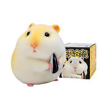 Flocked Hamster Figures Set 3 Pack, Cute Collectible Toys with NoRepeat Velvety Texture Random Designs