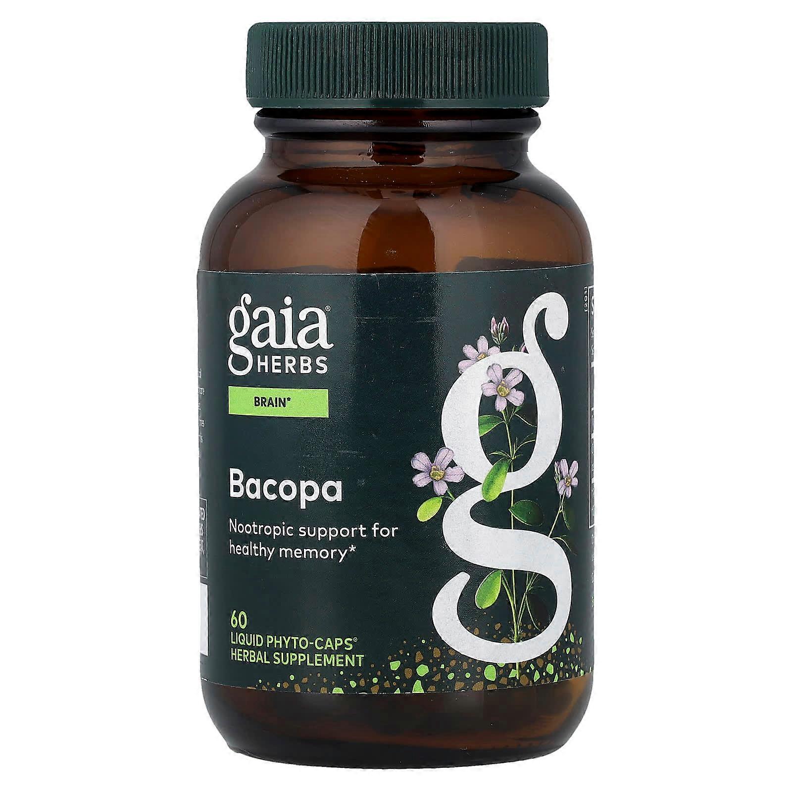 Gaia Herbs, Bacopa, 60 Vegan Liquid Phyto-Caps
