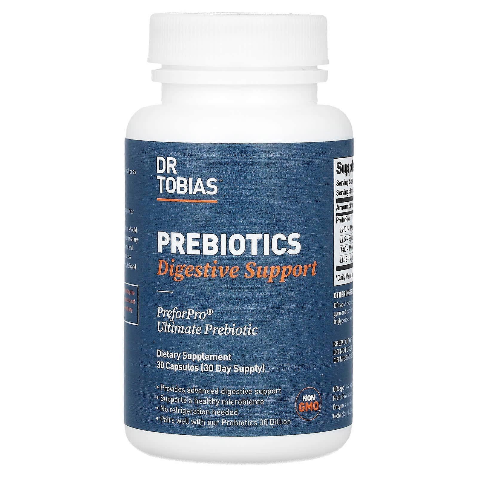 Dr. Tobias, Prebiotics, 30 Capsules