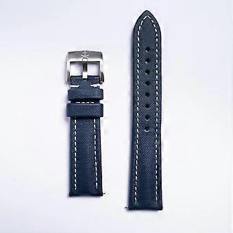 Classic Sailcloth Watch Strap | Marine-Grade Outer + Caoutchouc Rubber Lining |
