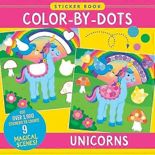 Color-By-Dot Sticker Book-Unicorns