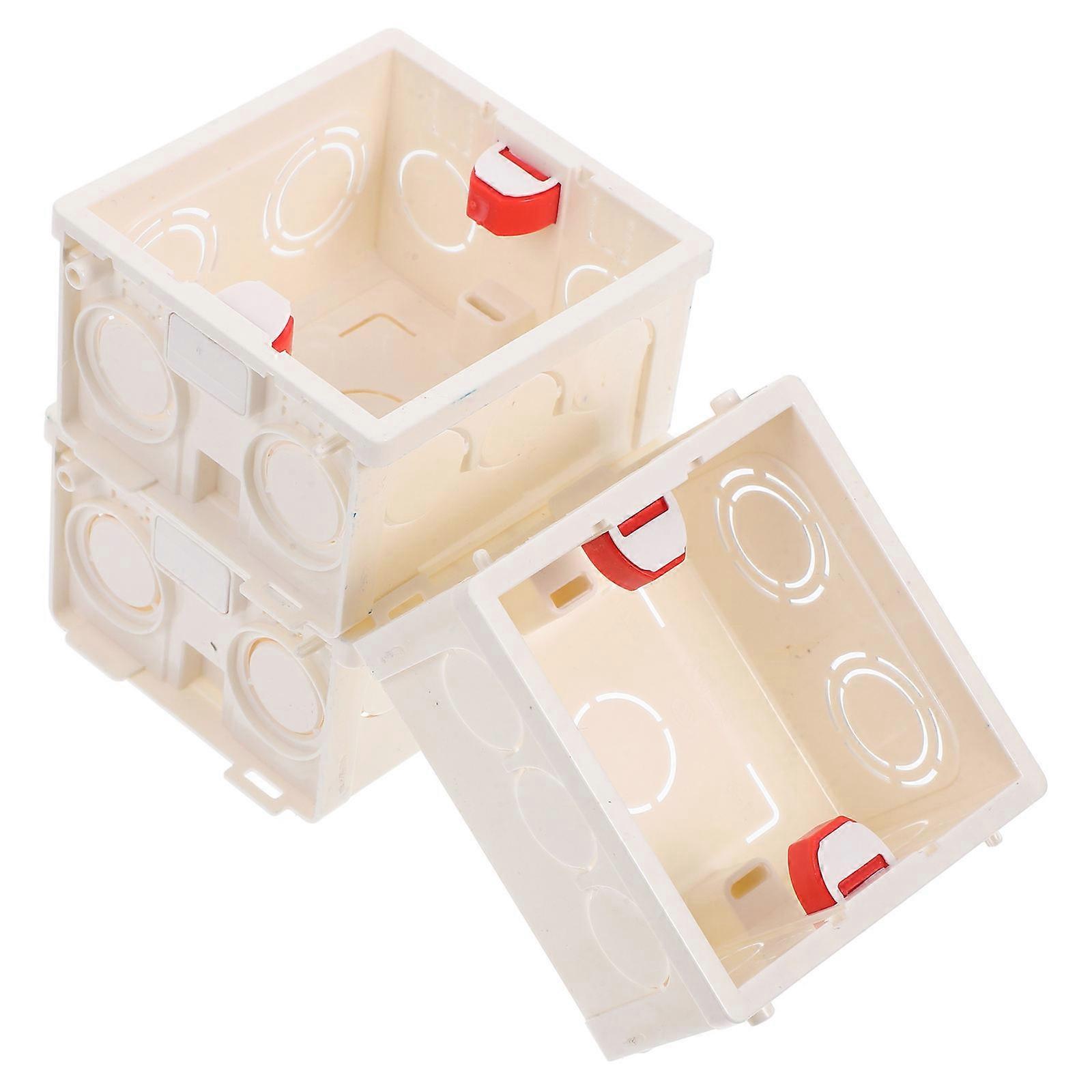 Electrical Switch Box for Connecting PVC Outlet Boxes 3Pcs Concealed Installation