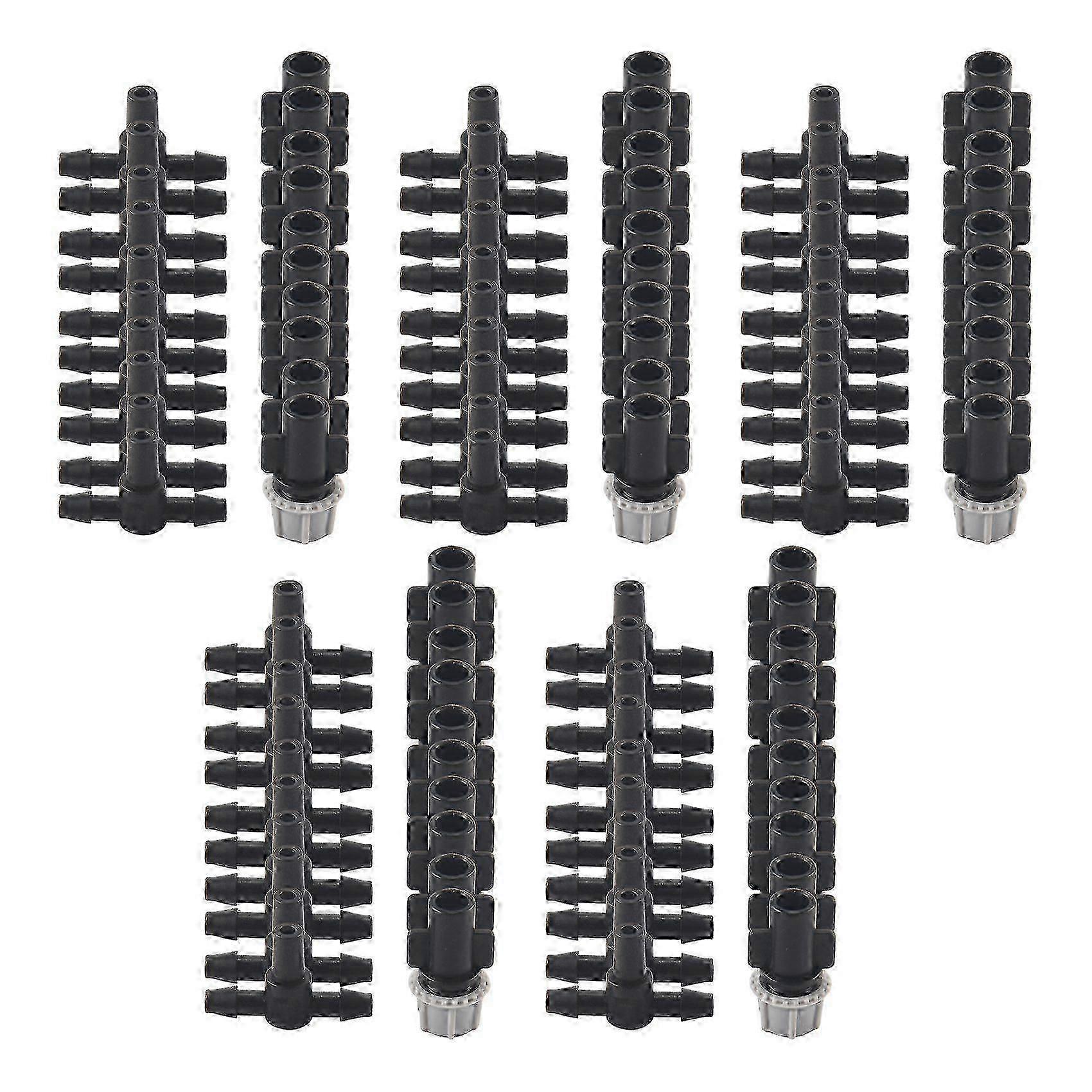 100Pcs(50 Pairs)Garden Irrigation Kit Adjustable Atomization Dripper Atomization Connection Tee Joi