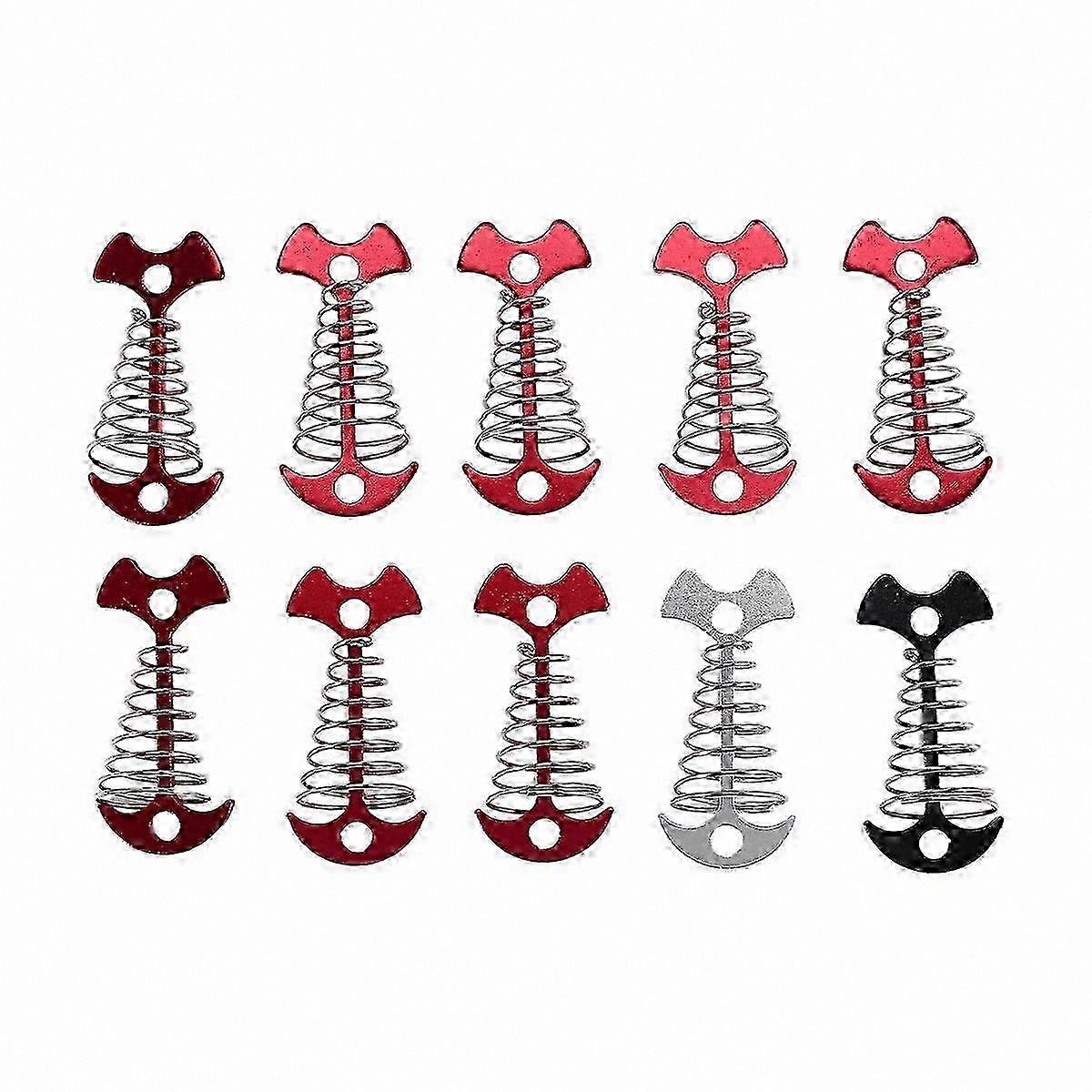 10-Pack Adjustable Floor Spring Anchors for Outdoor Use
