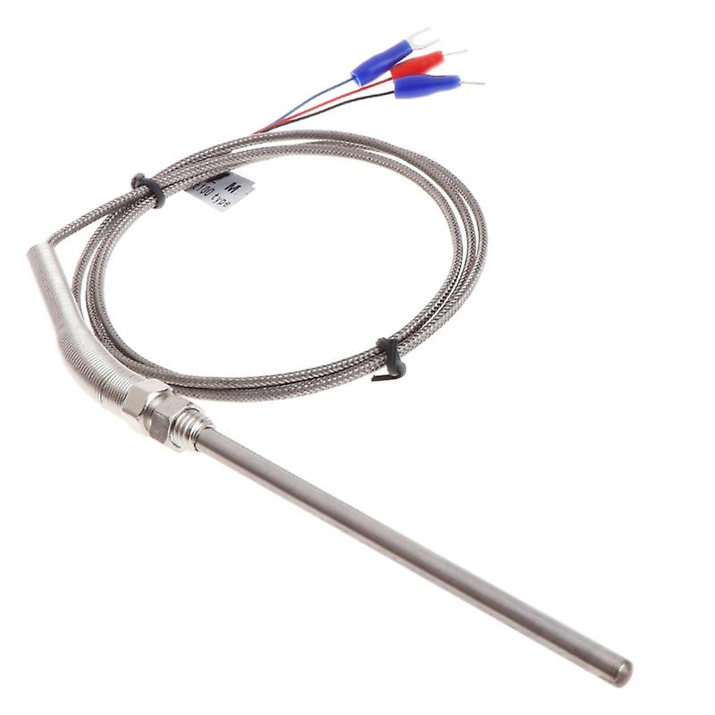 Profesyonel Pt100 Termokupl M8 Vida Dişi Uzunluğu 1 Metre-prob 5mmx100mm