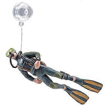 Aquarium Resin Ornaments Floating Divers Small Decorations Landscape Decorations