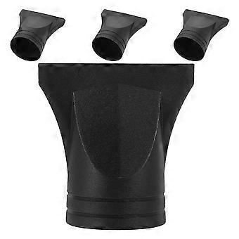 Hair Dryer Nozzle Attachments, 4Pcs Black for Home Use