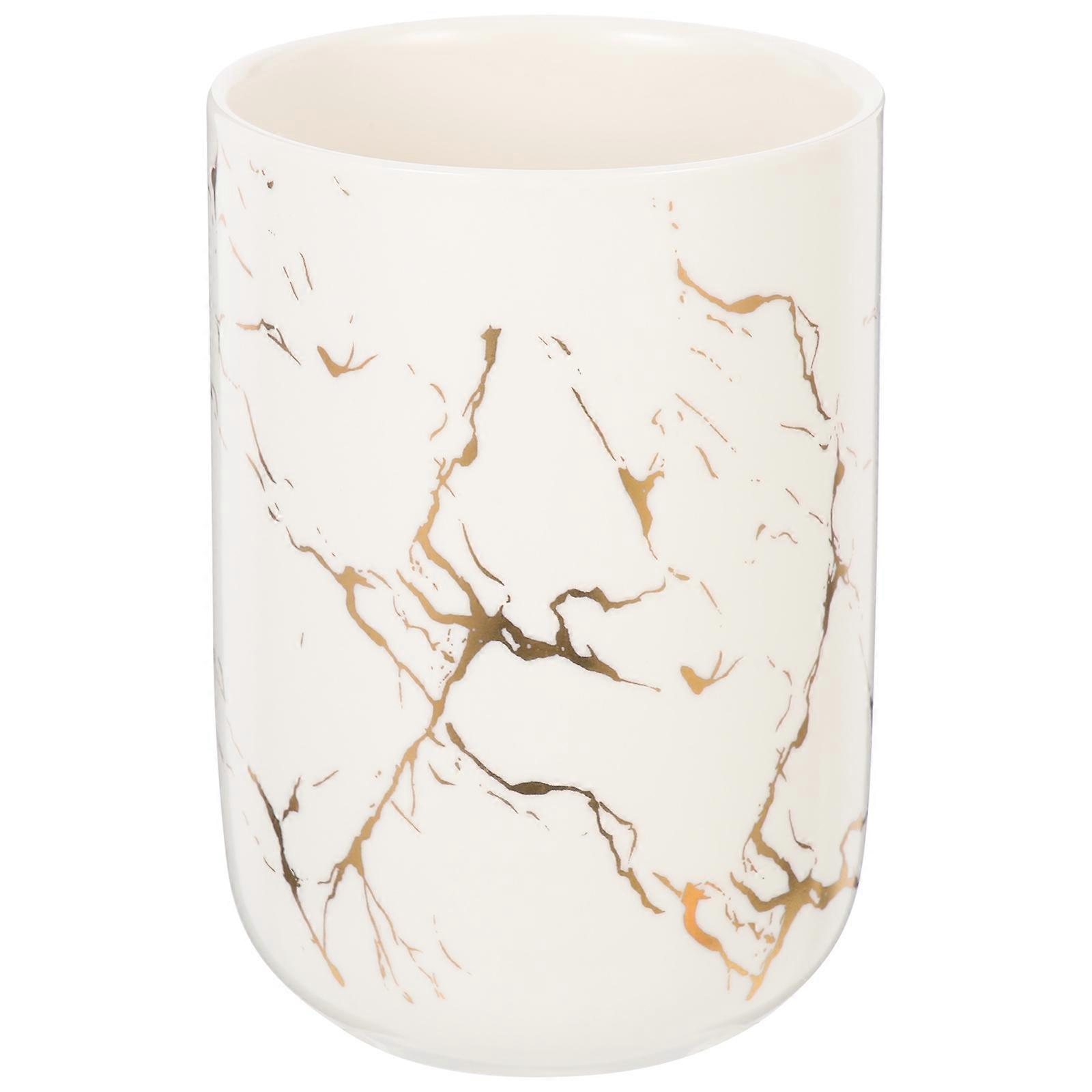 Marble Pattern Toothbrush Cup for Drinking Water Practical Storage Cup