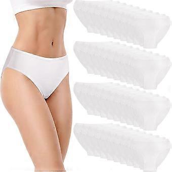 2025 40 pz biancheria intima usa e getta da donna in poliestere cotone slip da donna mutandine