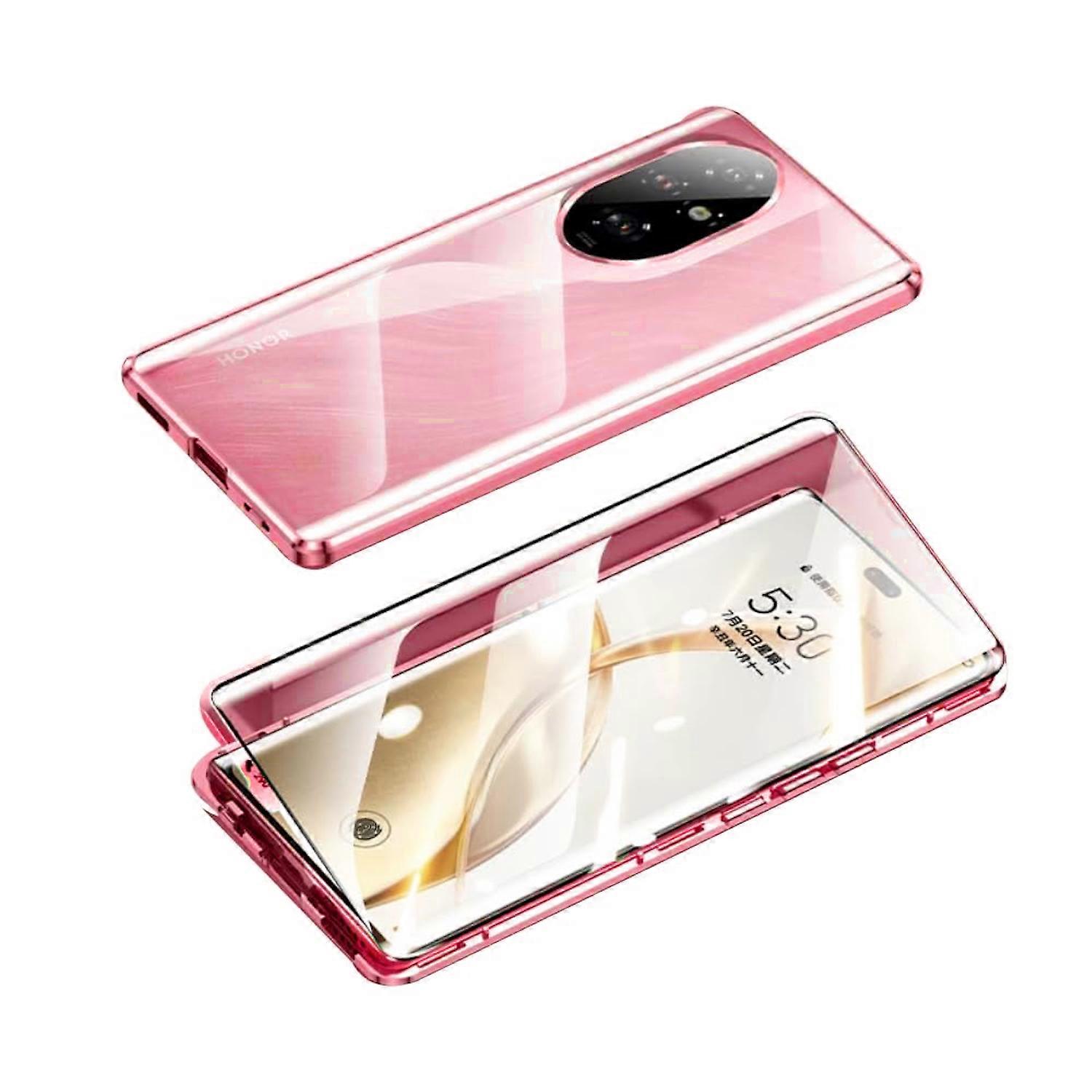 For Honor 200 Pro mobile phone case 360 ​​magnetic glass bumper metal case cover