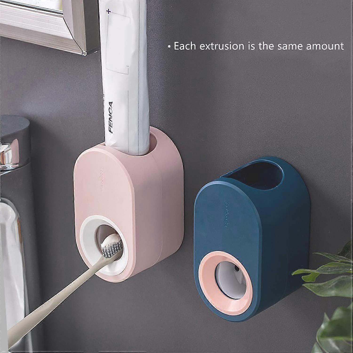 3 Pcs Wall Mounted Hands-Free Automatic Toothpaste Dispenser, Waterproof and