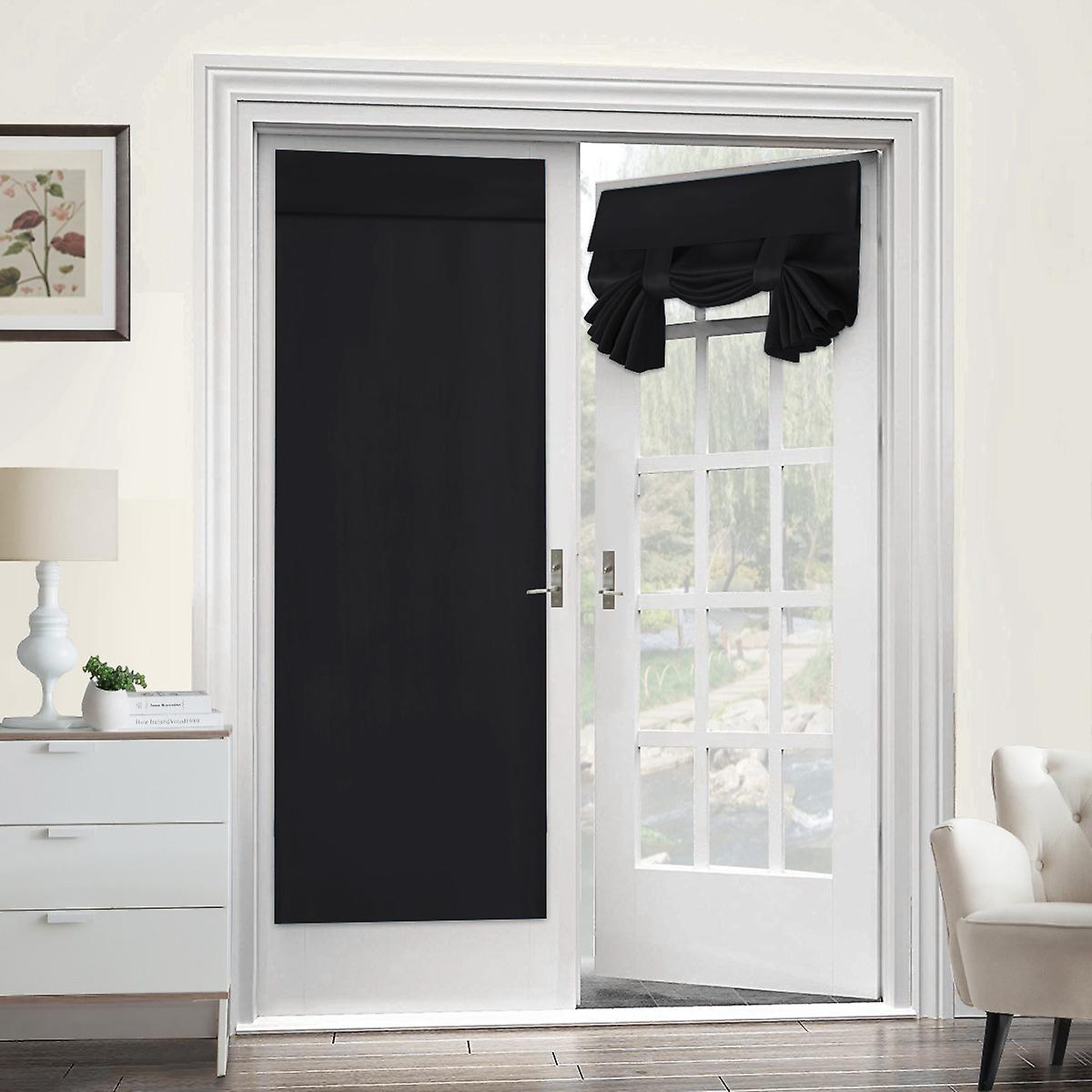 Curtain Panel, Door Wall Window Panel Screen, Black