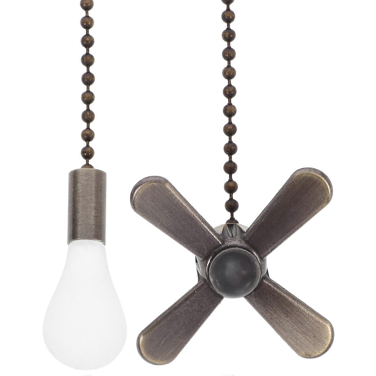 2pcs Ceiling Fan Pull Chain Decoration Ceiling Light Pull Chain Beaded Chain Pull Chain Extender