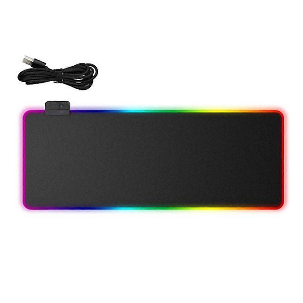 Rgb LED Mouse Mat Waterproof for Computer Use Black Material