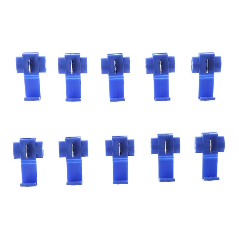 10Pcs Electrical Cable Wiring Connectors 2 Pin for T Shape Wire Cable Terminals