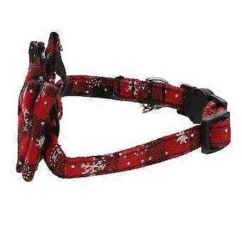 1Pc Xmas Pet Collar Klasyczny Bowknot Design Obroża dla kota Dekoracyjna obroża Pet Supply