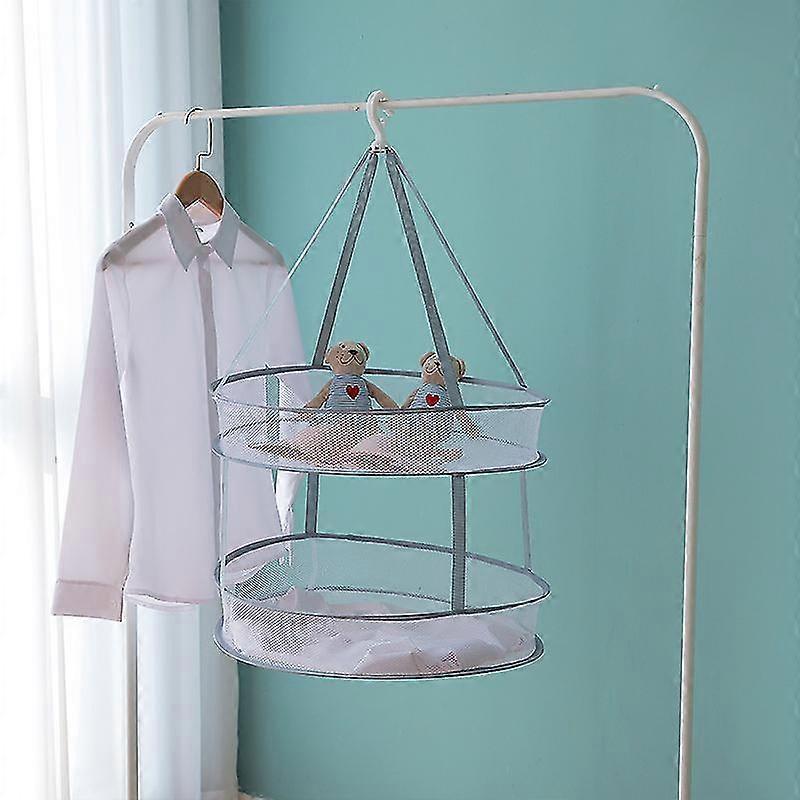 Medium round double layer folding hanger 51.5*36cm