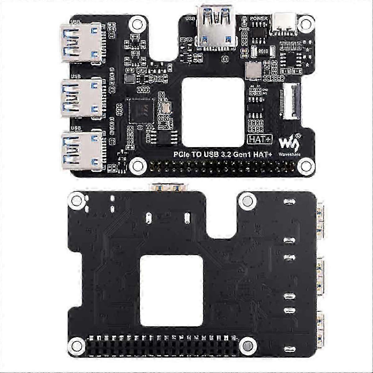 Waveshare HAT Module compatible with Raspberry Pi 5 PCIe USB 3.2 Gen1