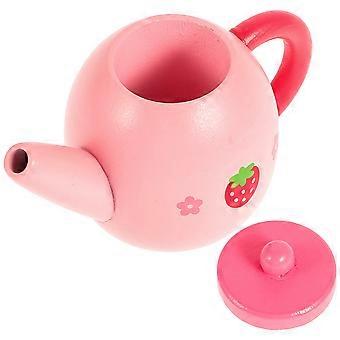 Kitchen Toy Miniature Tea Kettle Model for Pretend Wooden