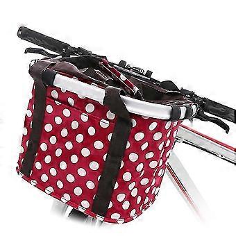 Aluminum Alloy Bicycle Folding Basket for Mountain Bike Front Bag Accessories
