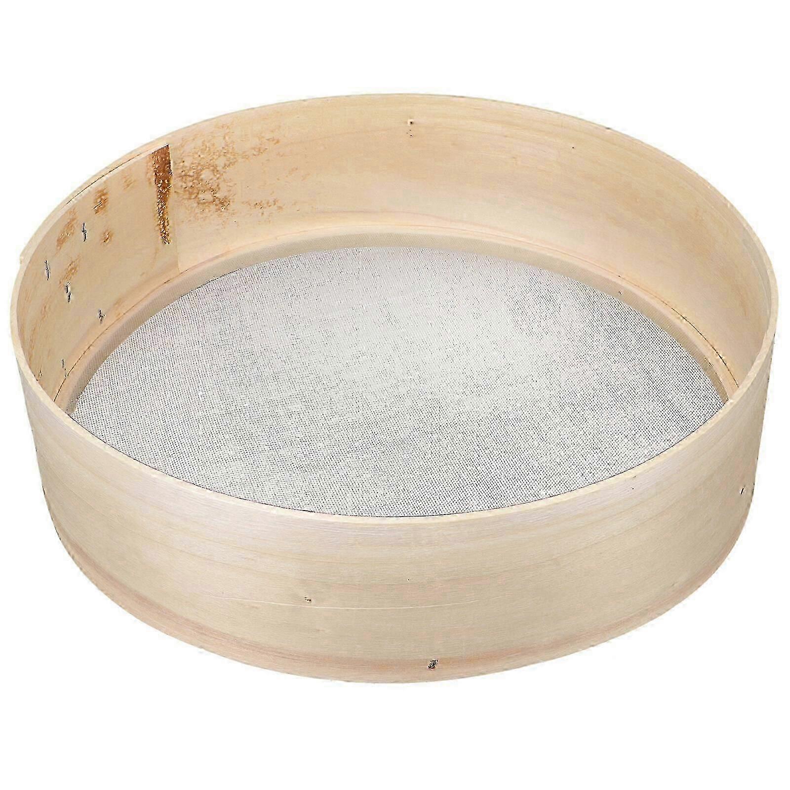 Wooden strainer for baking - Handheld flour sifter kitchen tool