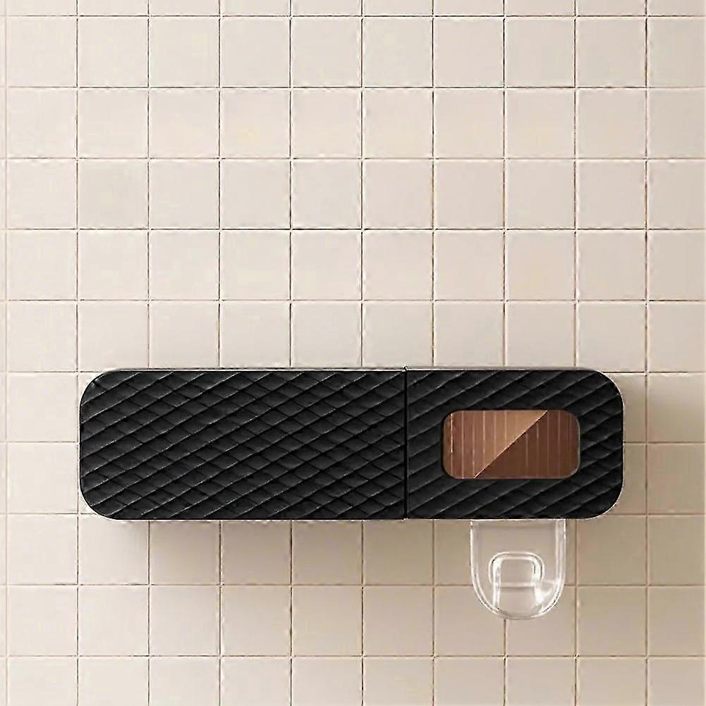 Toothbrush Holder Wall Mounted Automatic Toothpaste Squeezer Storage Rack Bathroom Accessories Toothpaste Dispenser B
