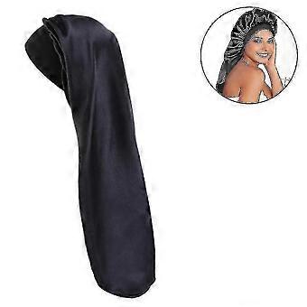 Long Satin Sleep Cap Long Hair Bonnet Loose Sleeping Cap