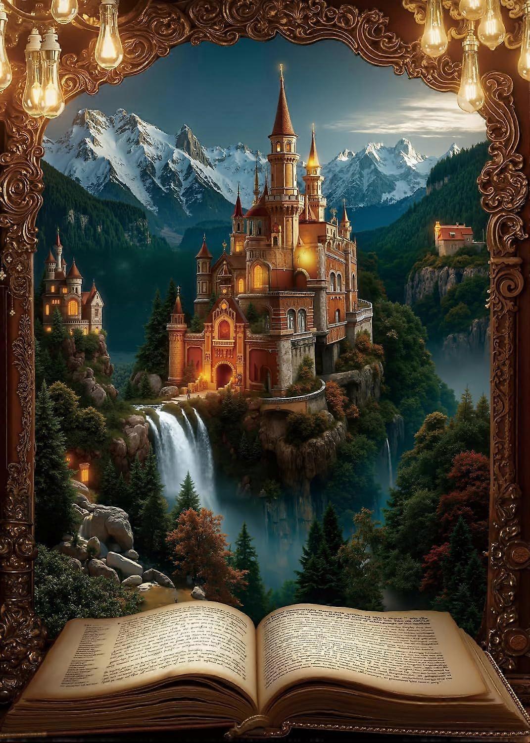 Magic Books Castle Landscape Puzzles VRE050