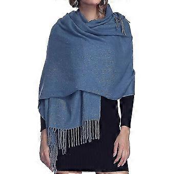 Sciarpa avvolgente in lana di cashmere morbida da donna - Stola calda a tinta unita