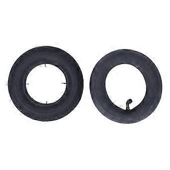 7 Inch Inflatable Tire Black Pneumatic Wheel Tyre Rubber Inner Tube Outer Tire Kit 35PSI Load Bearing