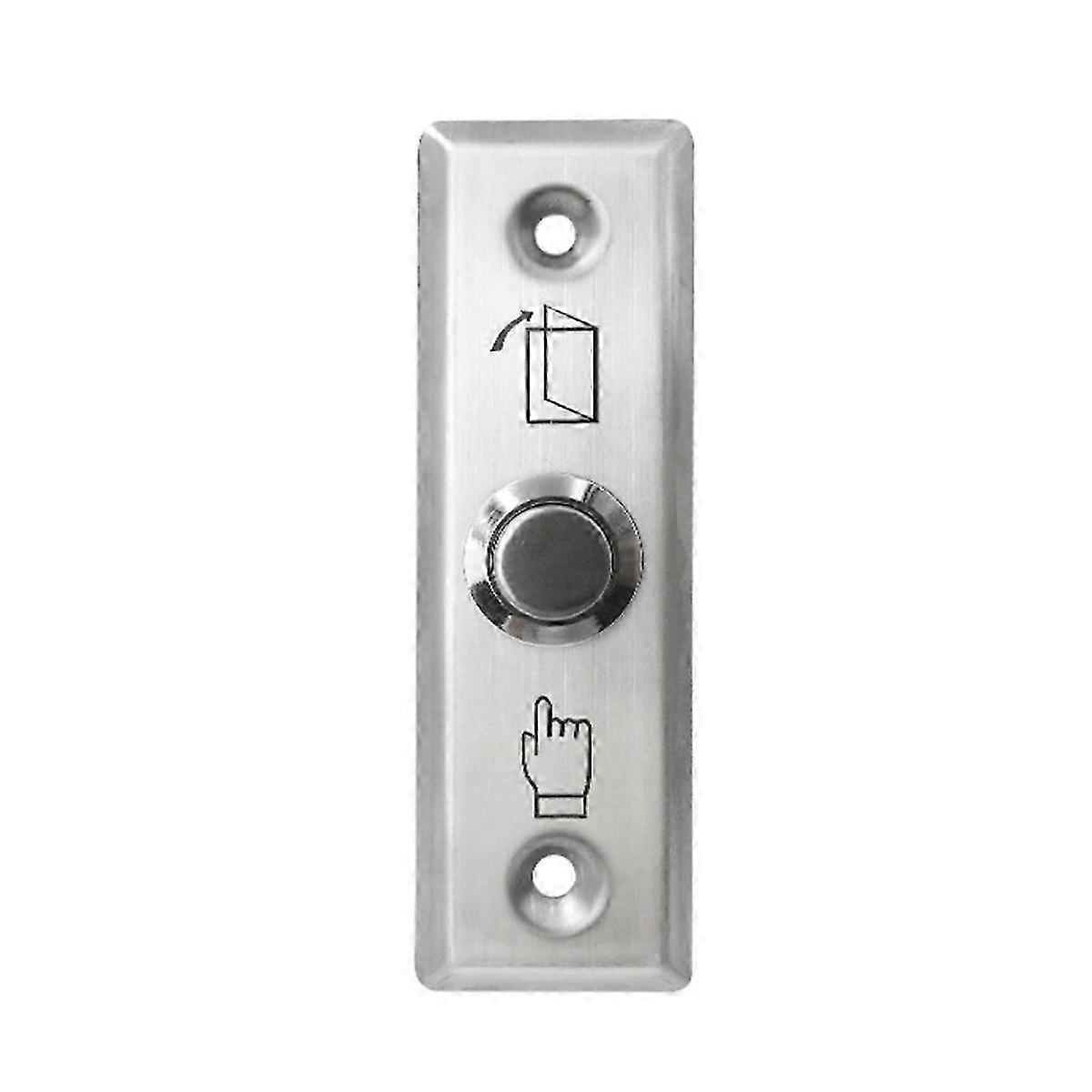Stainless Steel Exit Button Switch compatible with Lock Door Access Control System Door Push Exit Door Release Button Alloy Switch