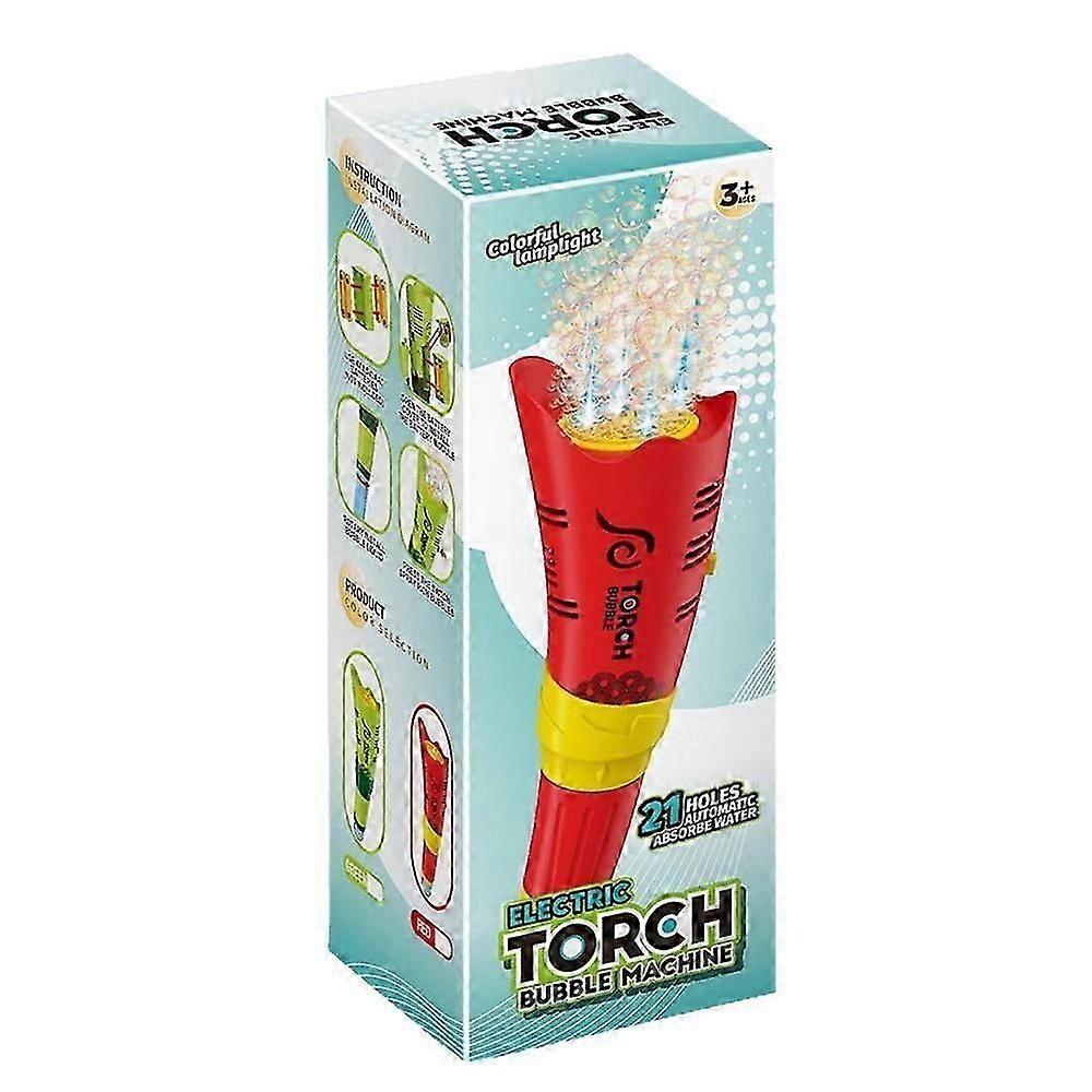 Torch Shaped Automatic Bubble Machine For Party Outdoor