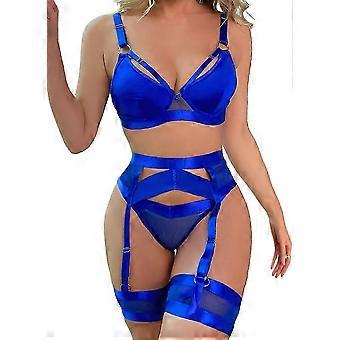 Damen-Strumpfband-Dessous, sexy 4-teiliges Spitzen-Dessous-Set – perfekt als Party-Kostümgeschenk