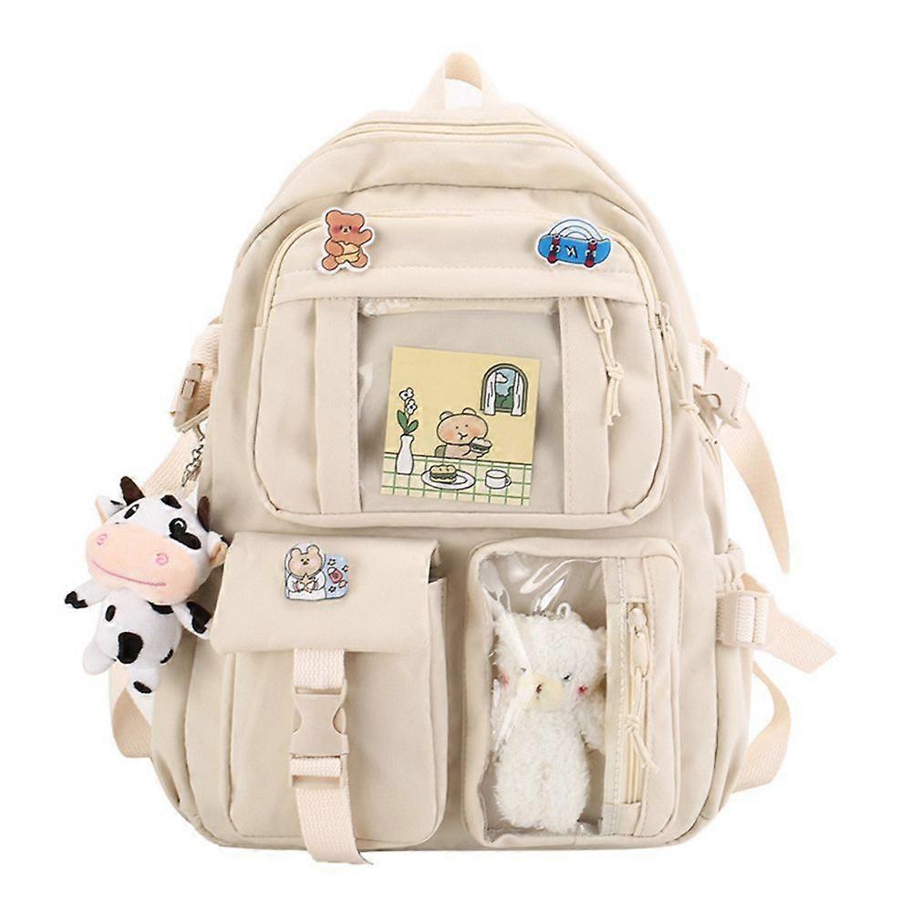 Kawaii Ergonomic Large-Capacity Nylon Backpack