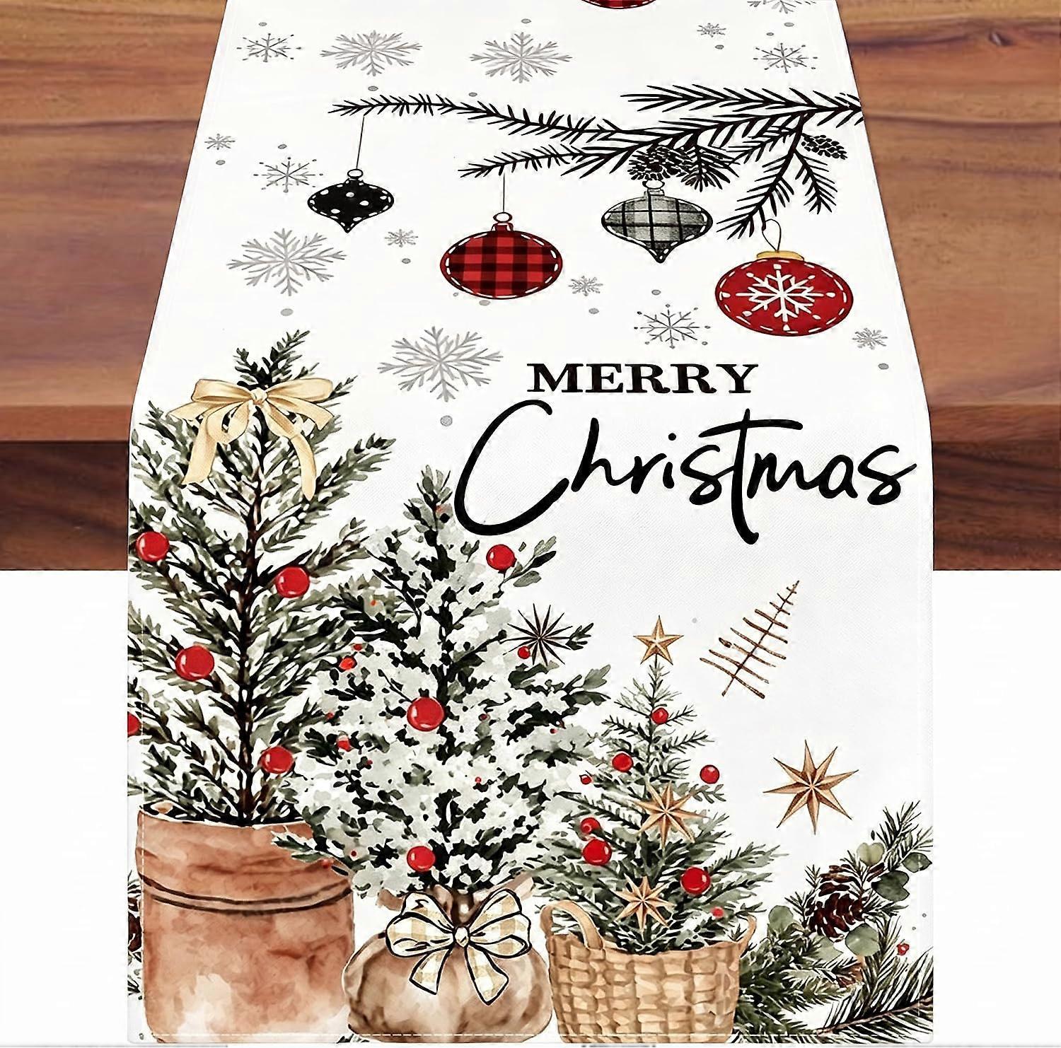Christmas Table Runner, 33 x 183 CM Table Decoration