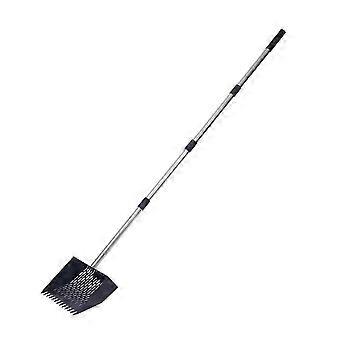 Chicken Coop Cleaning Tool 2 in 1 Rake and Scoop Rustproof Handle 10 Inch Head for Efficient Litter