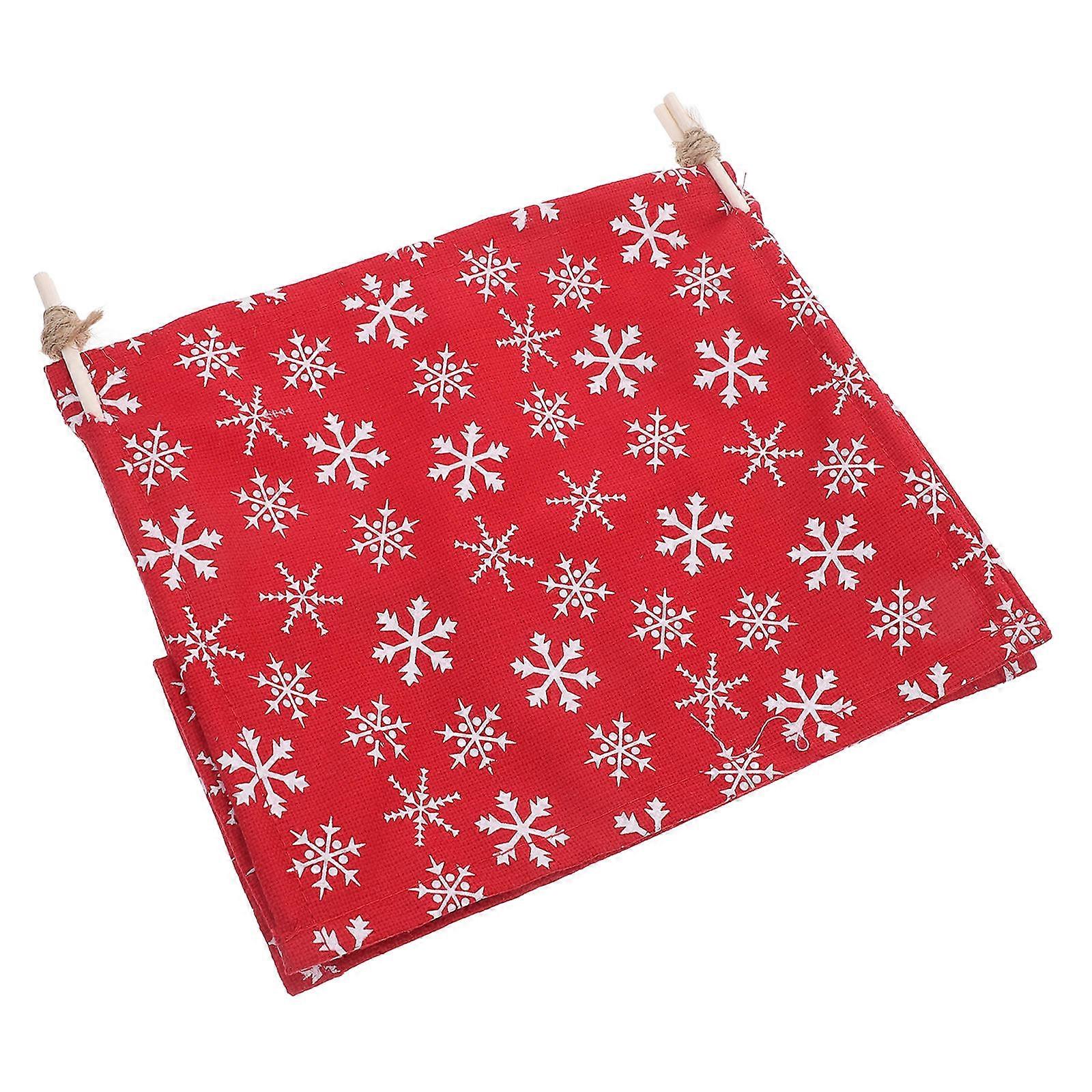 Miniature Polyester Tent Model for Decor Red Wood